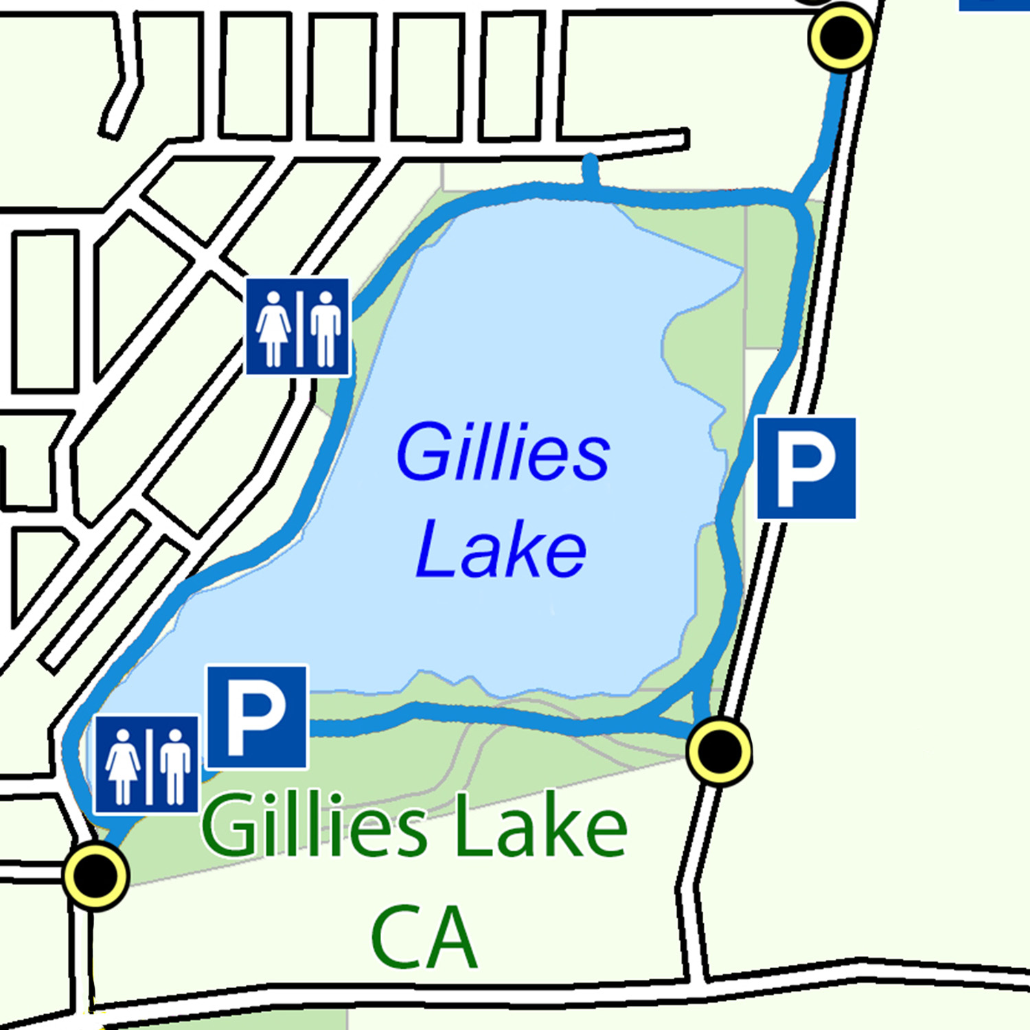 Map of the Gillies Lake Trail