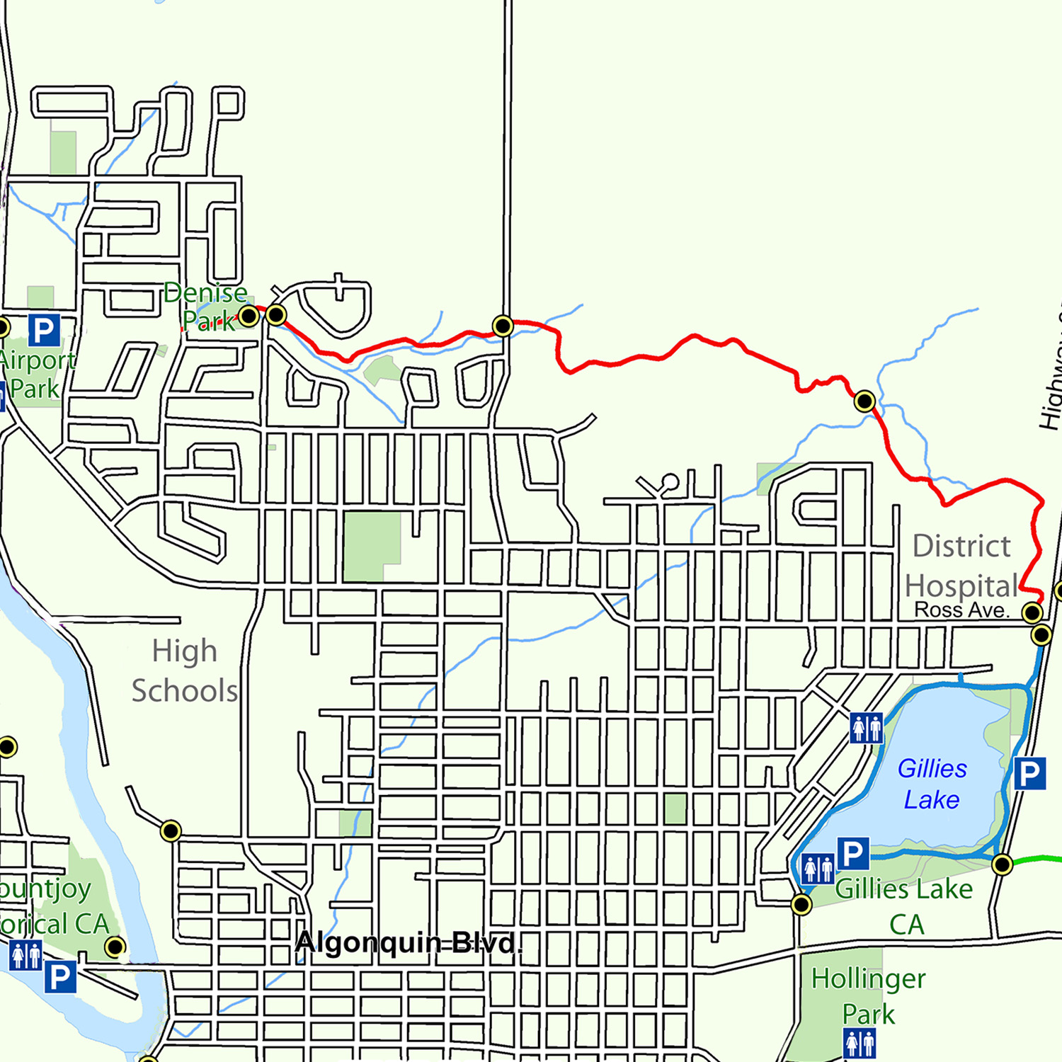 Map of the Scout Rock Trail
