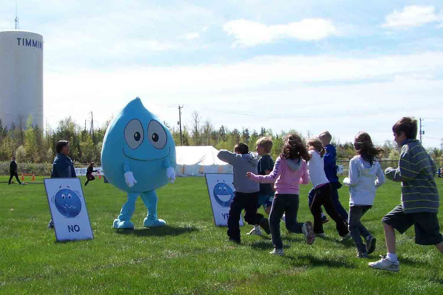 Children participating in Water Festival activities