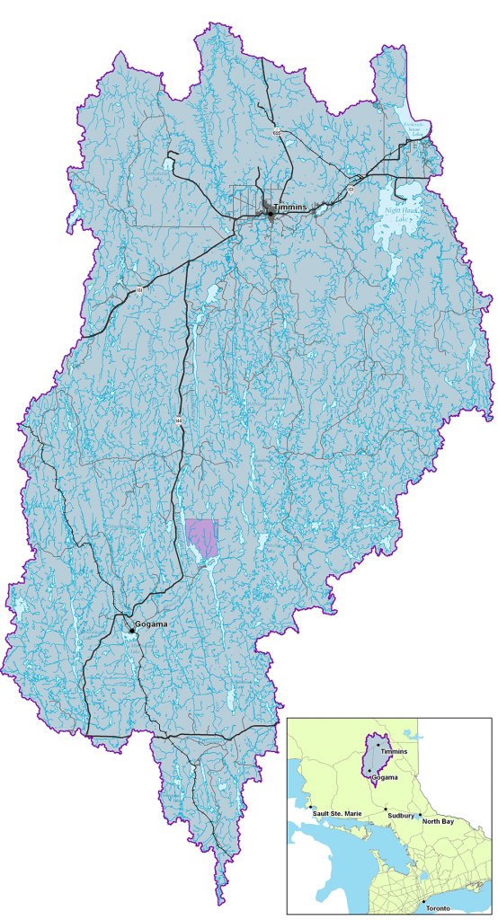 Image of the Mattagami River Watershed area in Northeastern Ontario
