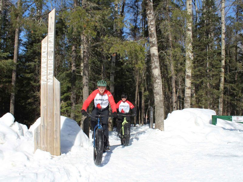 fat bikes on the Hersey Lake trails