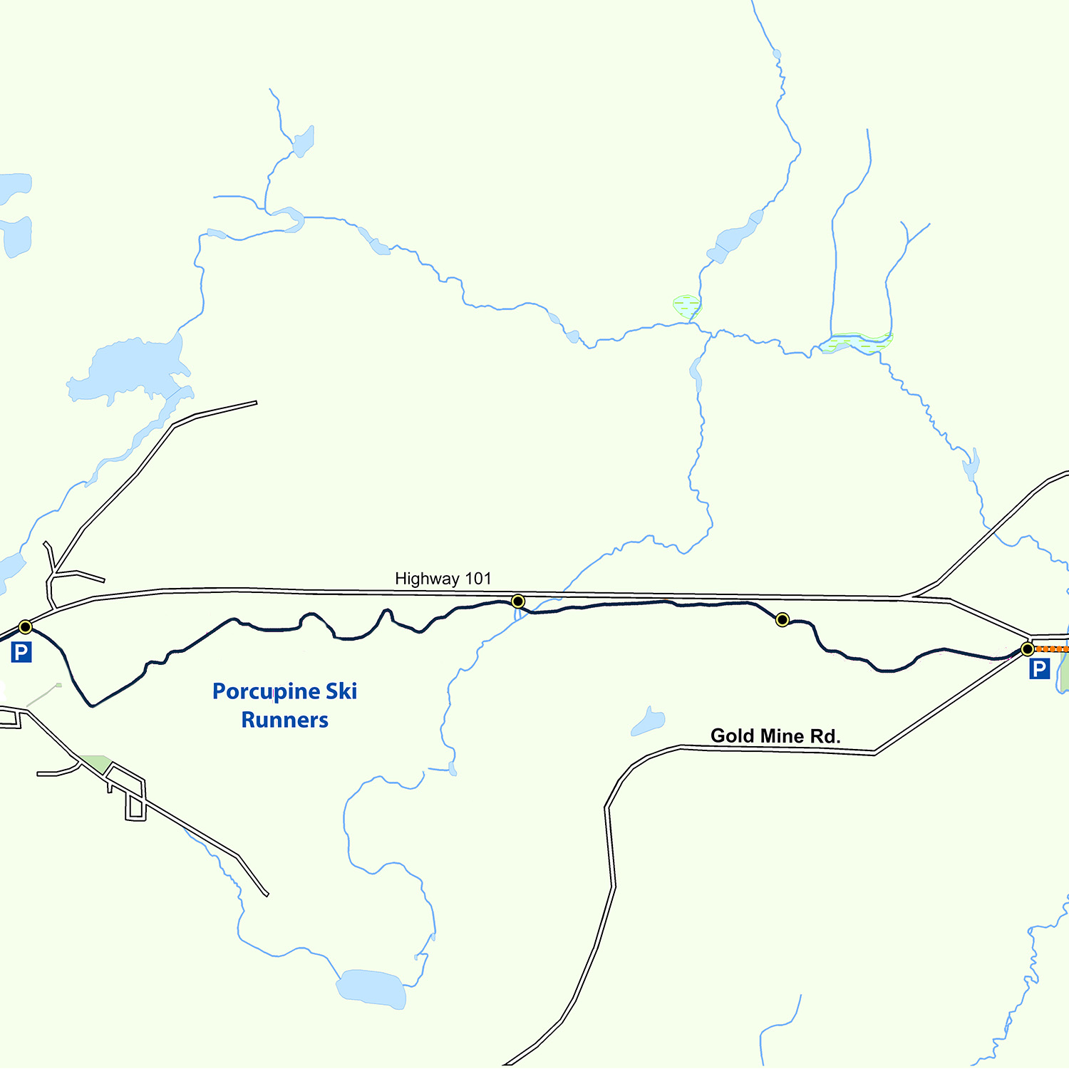 Map of the Rotary Trail