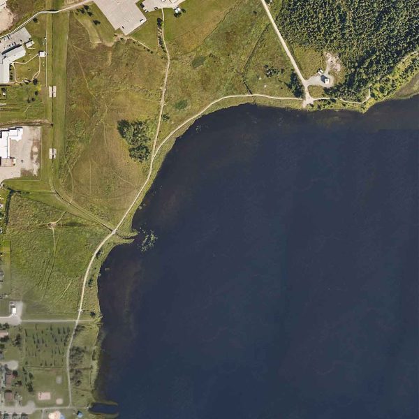 Aerial view of existing Porcupine Lake